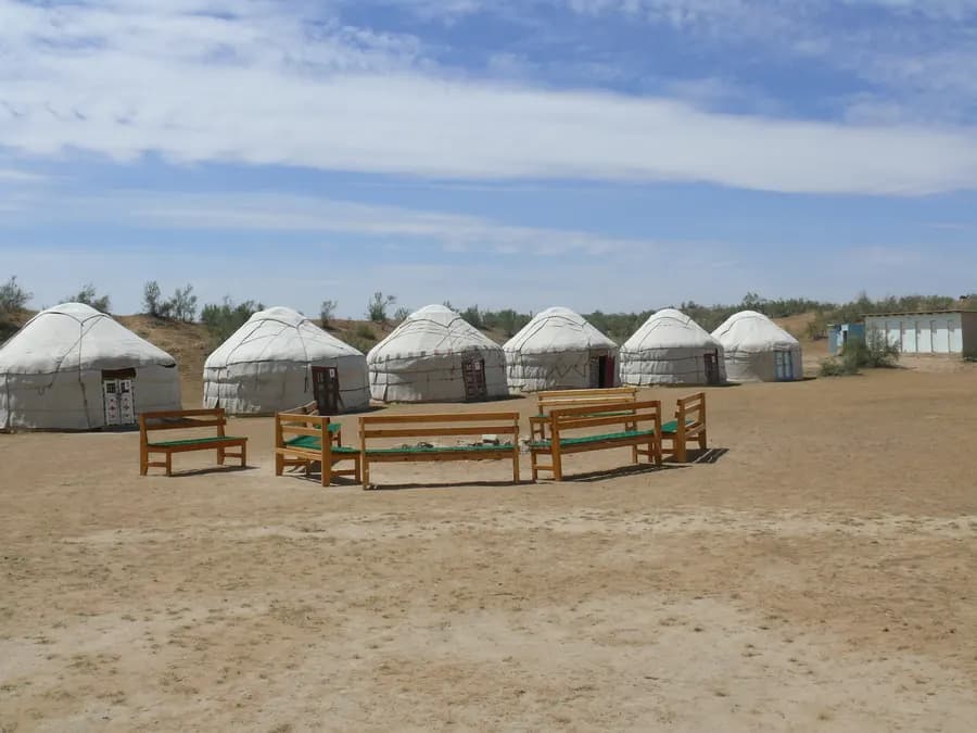 Camp edge near the lake