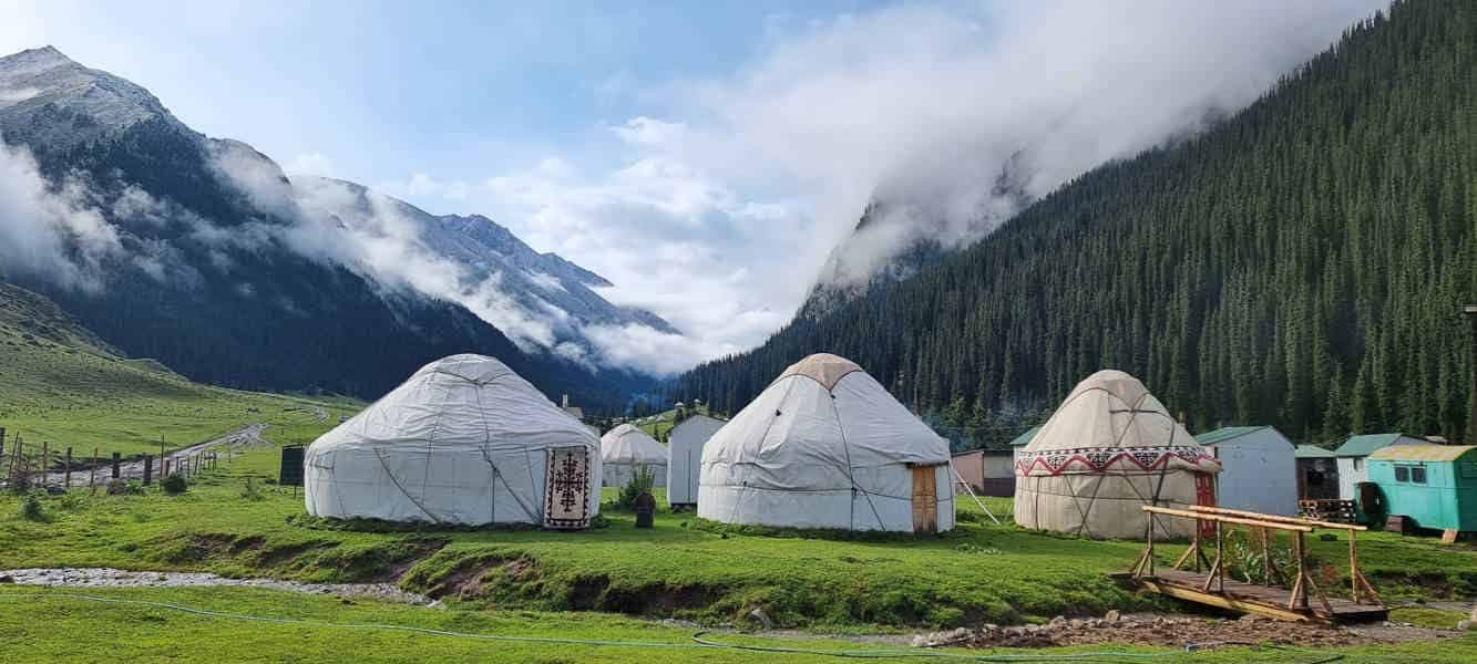 Silk Road cities and mountain roads
